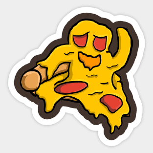 Pizza Monster Sticker